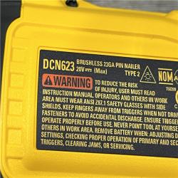 AS-IS DEWALT ATOMIC 20V MAX Lithium Ion Cordless 23 Gauge Pin Nailer Kit
