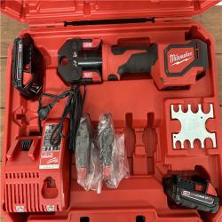 California AS-IS Milwaukee M18 Short Throw Press Tool Kit  Includes (2) Batteries  Charger & Hard Case
