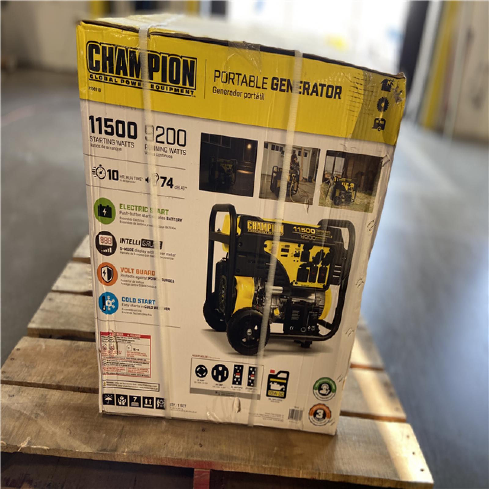 DALLAS LOCATION - Champion Power Equipment 11,500/9,200-Watt Gasoline Powered Electric Start Portable Generator