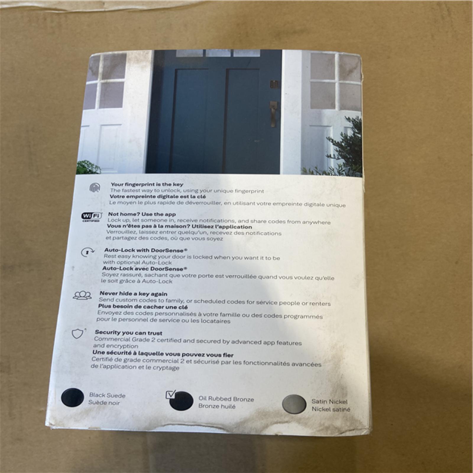 NEW! - Yale Assure Lock 2; Keyless Smart Door Lock with Wi-Fi and Fingerprint Access; Oil Rubbed Bronze