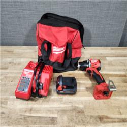 HOUSTON LOCATION - AS - IS Milwaukee 18V Lithium-Ion Brushless Cordless 1/2 in. Compact Drill/Driver with kit