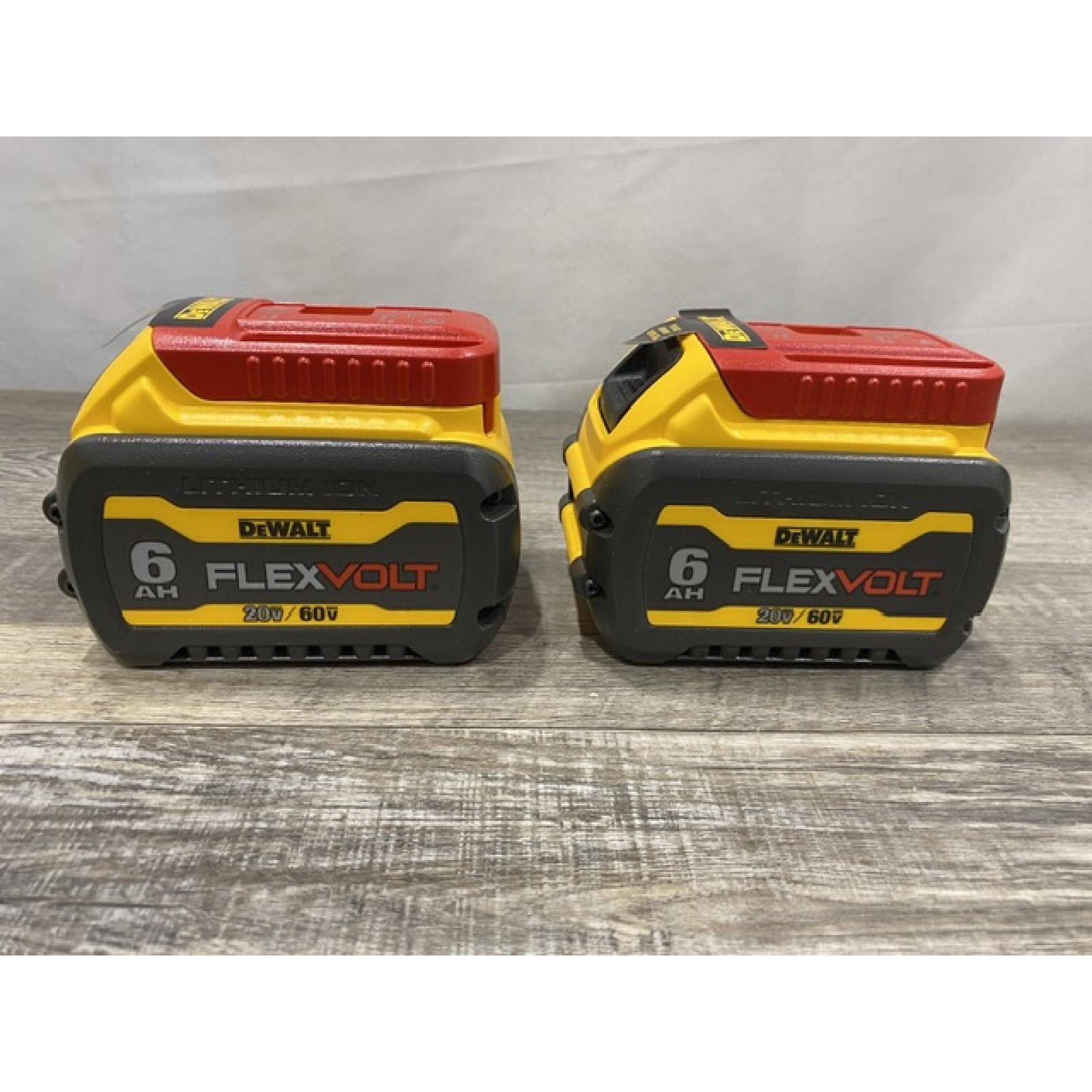 AS-IS DEWALT FLEXVOLT 20V/60V MAX Lithium-Ion 6.0Ah Battery Pack (2 Pack)