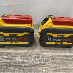 AS-IS DEWALT FLEXVOLT 20V/60V MAX Lithium-Ion 6.0Ah Battery Pack (2 Pack)