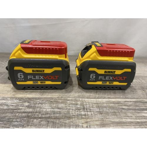 AS-IS DEWALT FLEXVOLT 20V/60V MAX Lithium-Ion 6.0Ah Battery Pack (2 Pack)