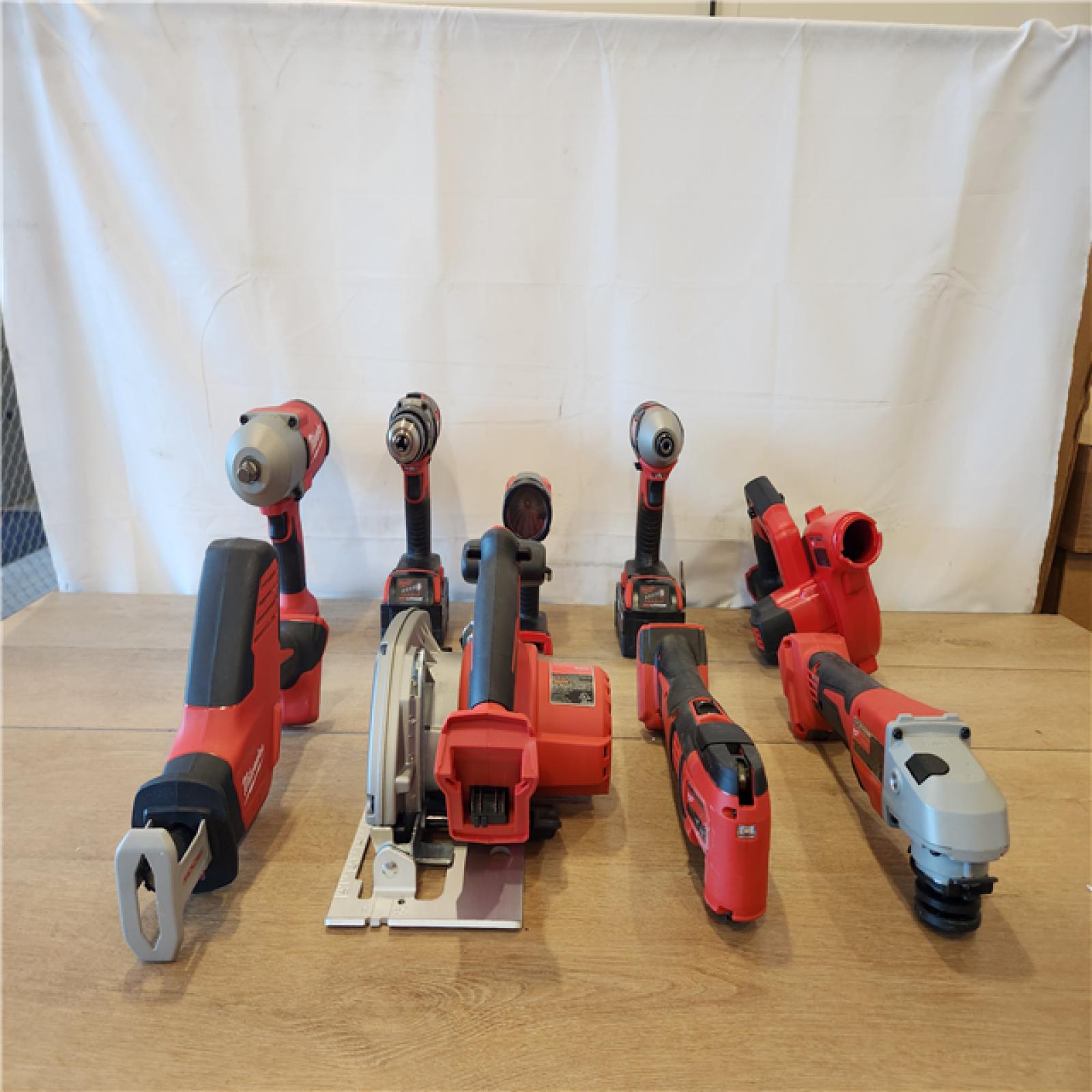 AS-IS- Milwaukee 18-Volt Lithium-Ion Cordless (9-Tool) Combo Kit