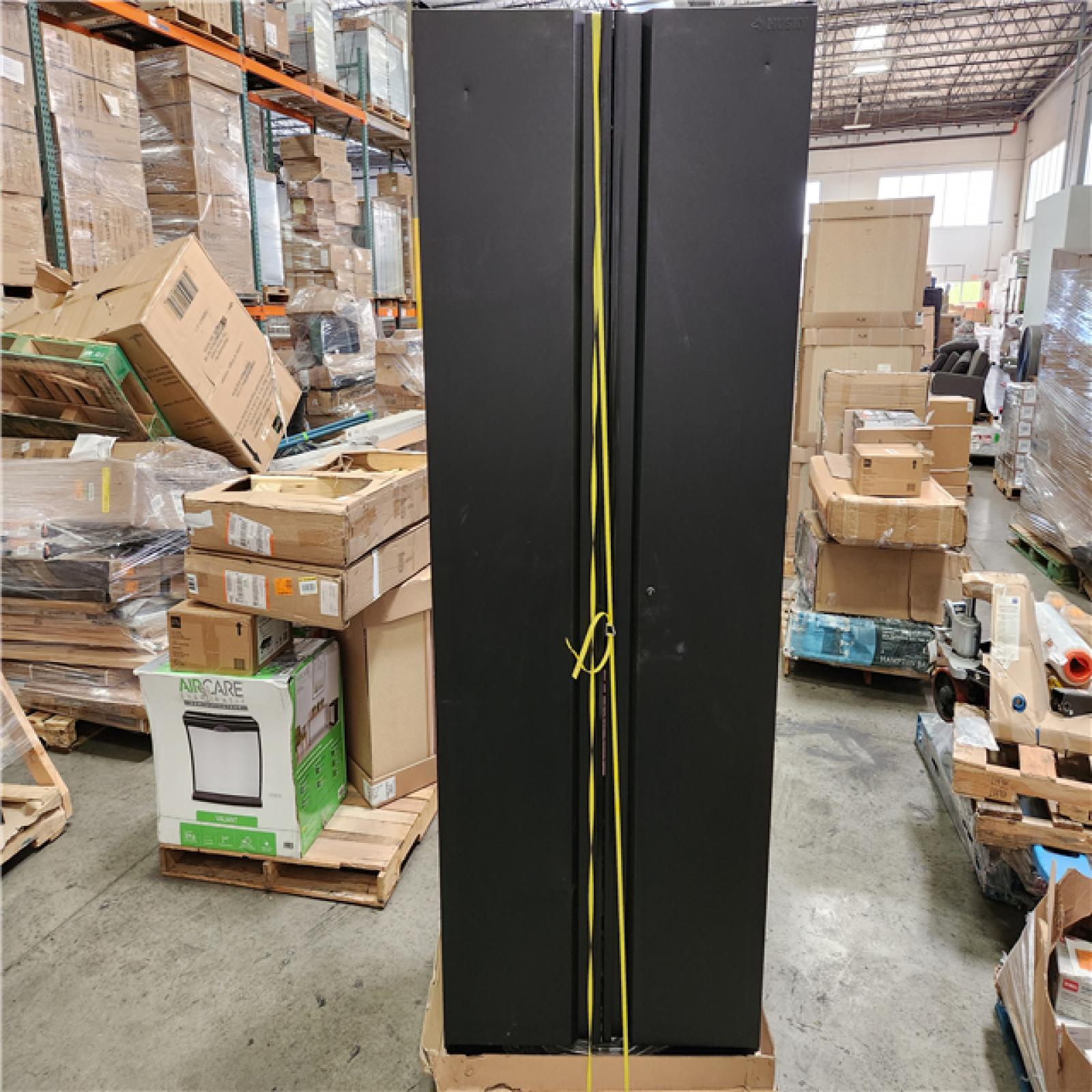 Phoenix Location Husky 3-Piece Heavy Duty Welded Steel Garage Storage System in Black (64 in. W x 81 in. H x 24 in. D)