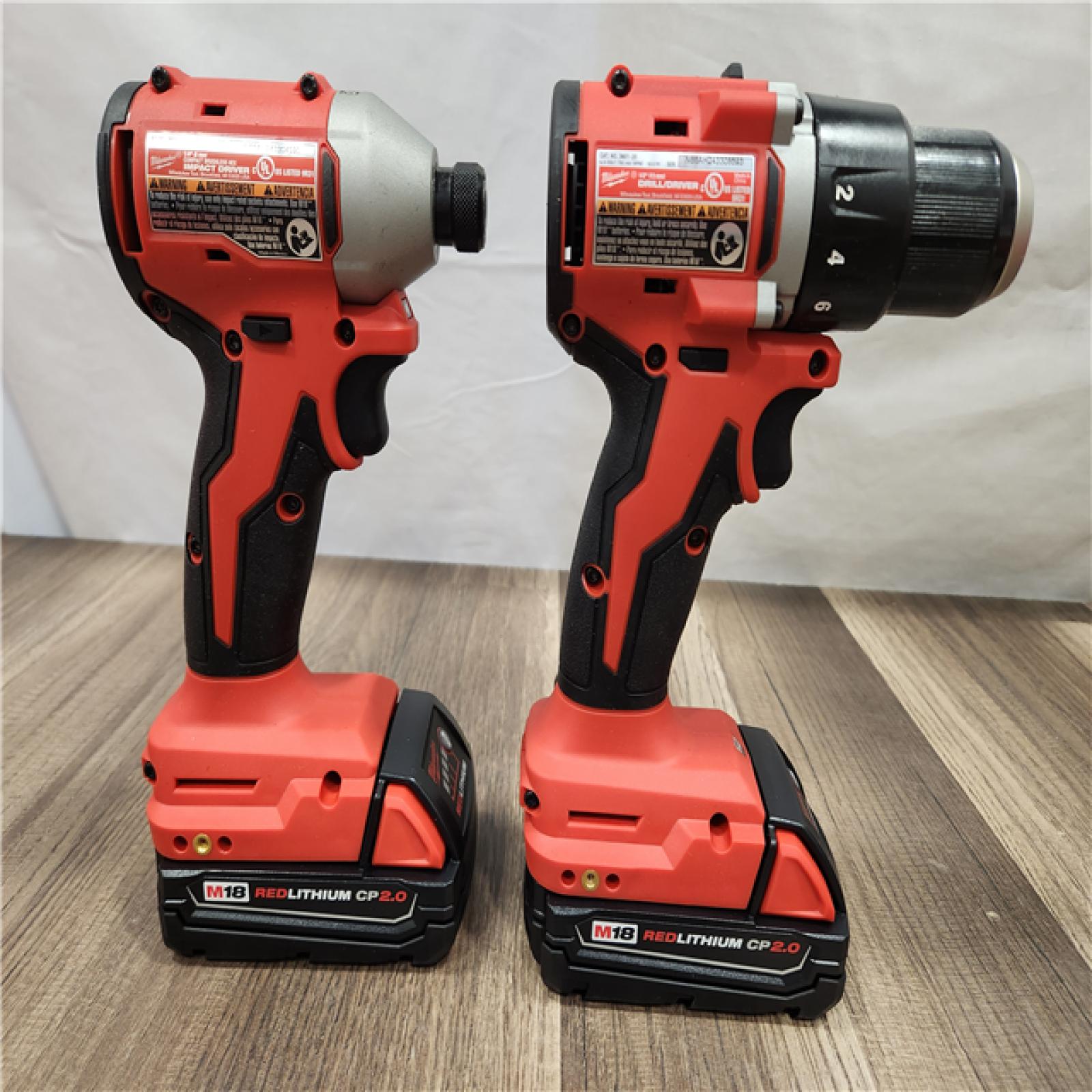 AS-IS- Milwaukee M18 Compact Brushless 2-Tool Combo Kit