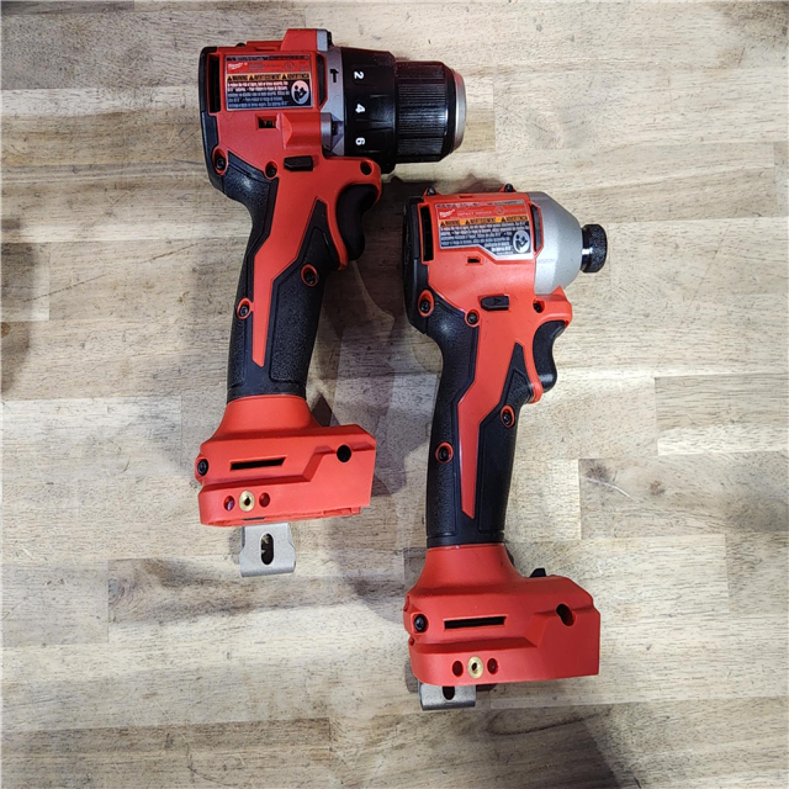 HOUSTON LOCATION - AS-IS (APPEARS LIKE NEW) M18 18-Volt Lithium-Ion Brushless Cordless Compact Hammer Drill/Impact Combo Kit (2-Tool) with (2) Batteries, Bag