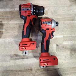 HOUSTON LOCATION - AS-IS (APPEARS LIKE NEW) M18 18-Volt Lithium-Ion Brushless Cordless Compact Hammer Drill/Impact Combo Kit (2-Tool) with (2) Batteries, Bag