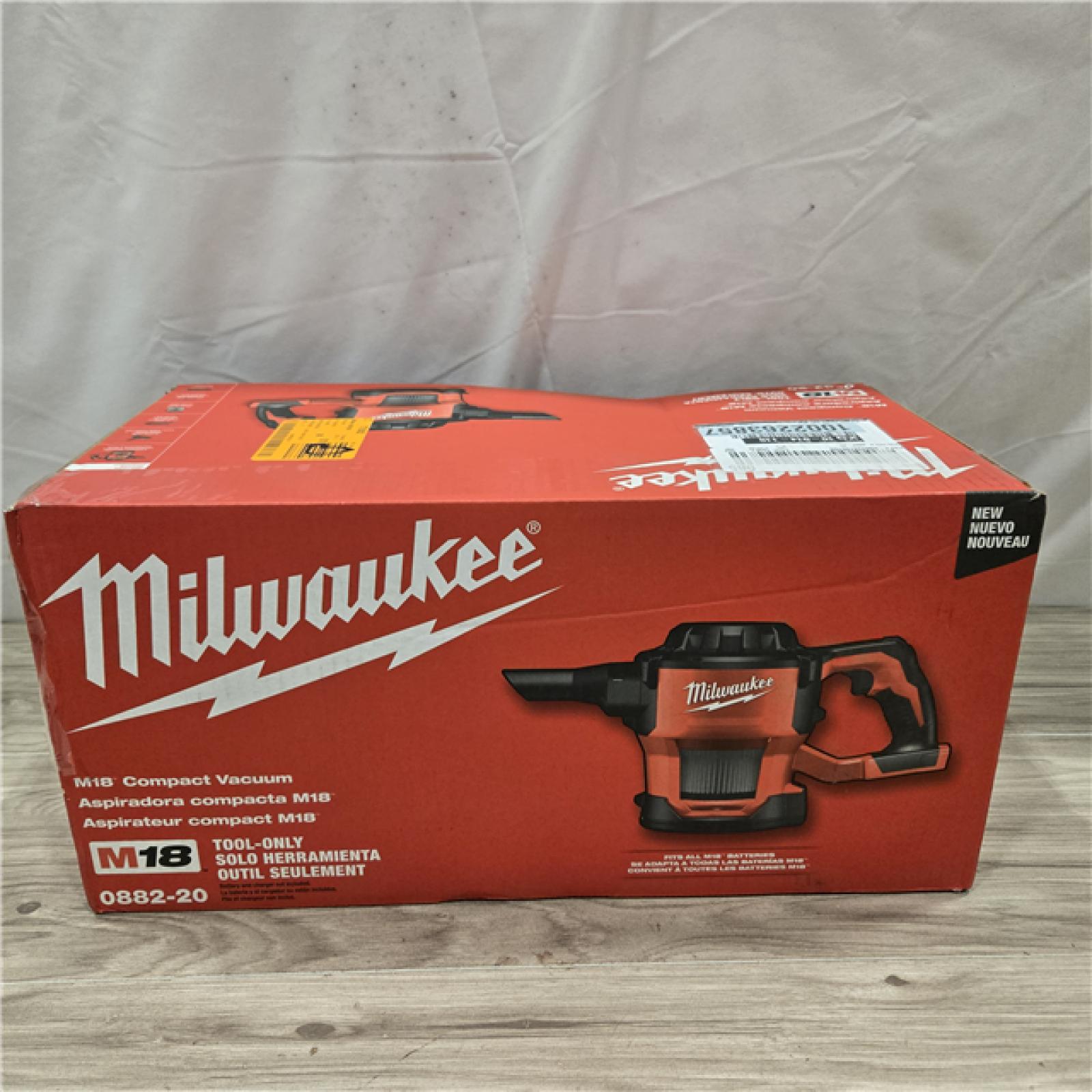 NEW! - Milwaukee M18 18V Cordless Compact Vacuum (Tool-Only)