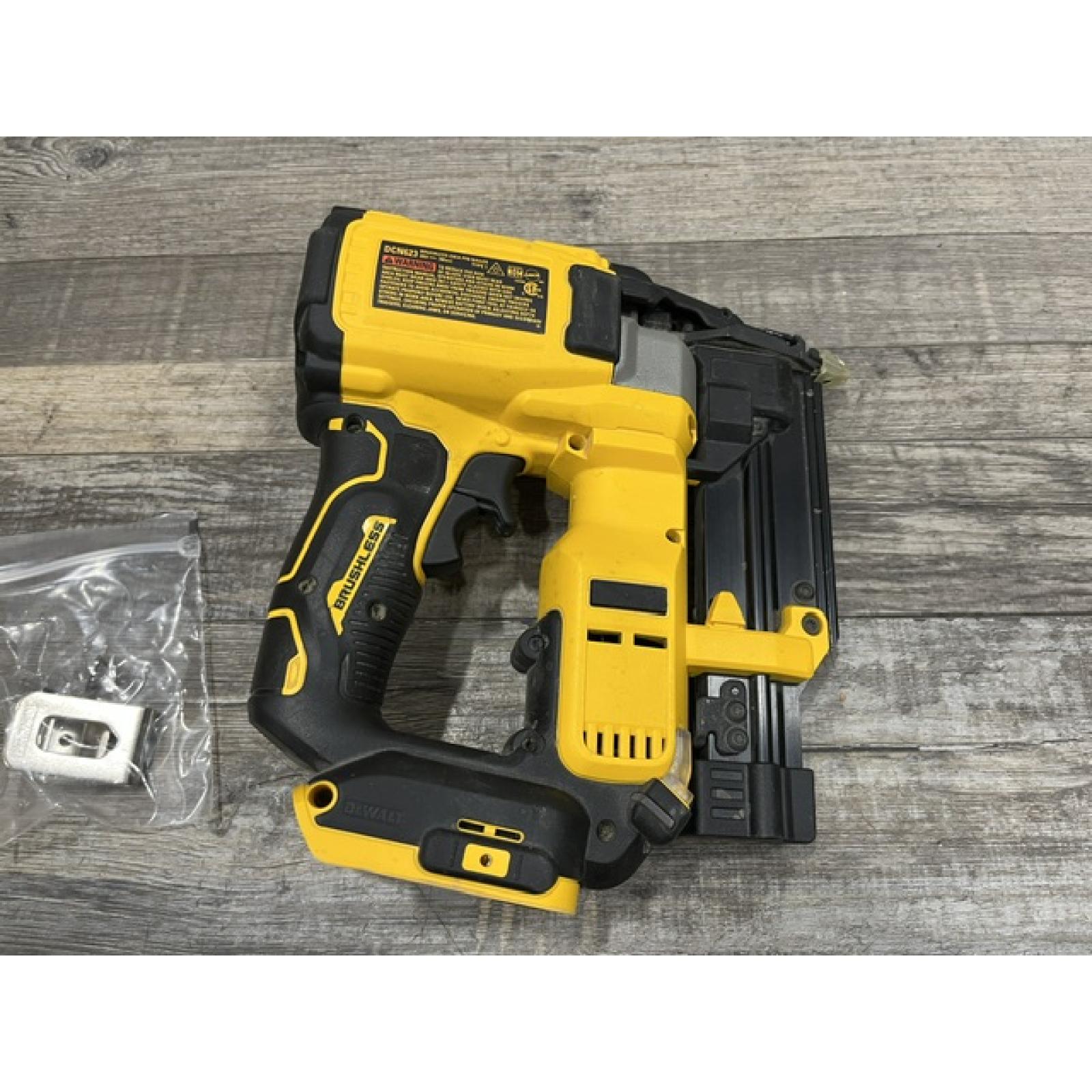 AS-IS DEWALT ATOMIC 20V MAX Lithium Ion Cordless 23 Gauge Pin Nailer (Tool Only)