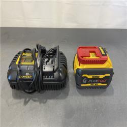 AS-IS - DEWALT FLEXVOLT 20V/60V MAX Lithium-Ion 6.0Ah Battery Pack with 6 Amp Output Charger