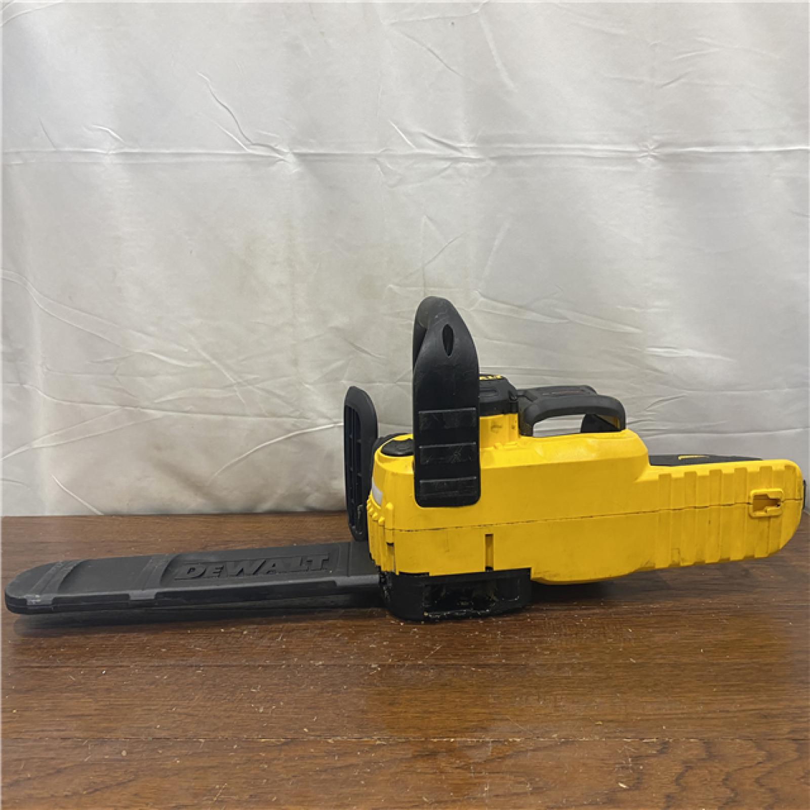 AS-IS DEWALT  FLEXVOLT 60V MAX 16in. Brushless Cordless Battery Powered Chainsaw Kit with (1) FLEXVOLT 2 Ah Battery & Charger