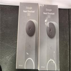 Phoenix AS-IS Google Nest Doorbell (Wired  3rd Gen) - Smart Wi-Fi Video Doorbell Camera (2-Pack)