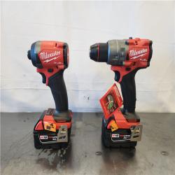 AS-IS- Milwaukee FUEL 18V Lithium-Ion Brushless Cordless Hammer Drill and Impact Driver Combo Kit