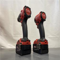 AS-IS - MILWAUKEE FUEL 18V Lithium-Ion Brushless Cordless Hammer Drill and Impact Driver Combo Kit