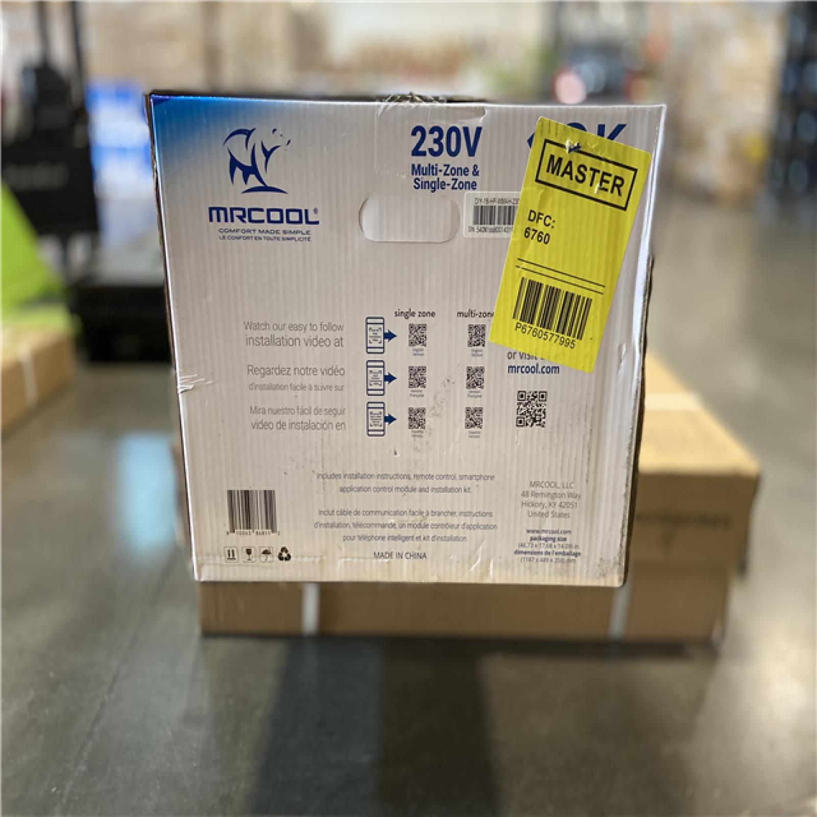 DALLAS LOCATION - MRCOOL® E Star DIY 4th Gen 18k BTU Ductless Mini-Split Air Handler 208-230V/60Hz