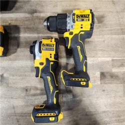 HOUSTON LOCATION - AS-IS DEWALT 20V MAX XR Hammer Drill and ATOMIC Impact Driver 2 Tool Cordless Combo Kit with (2) 4.0Ah Batteries, Charger, and Bag
