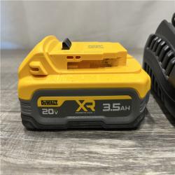 AS-IS DEWALT 20V MAX XR POWERSTACK Lithium-Ion Battery Starter Kit with 3.5Ah Battery and Charger