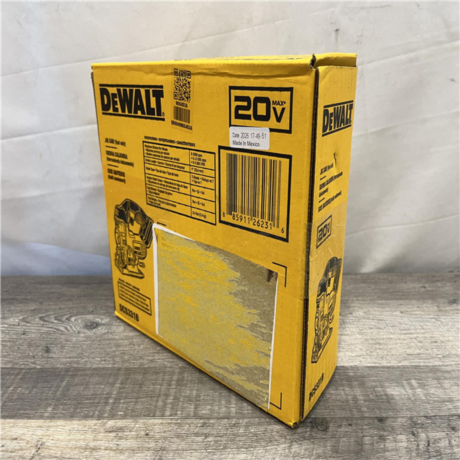 NEW - DEWALT 20V MAX Cordless Jig Saw (Tool Only)