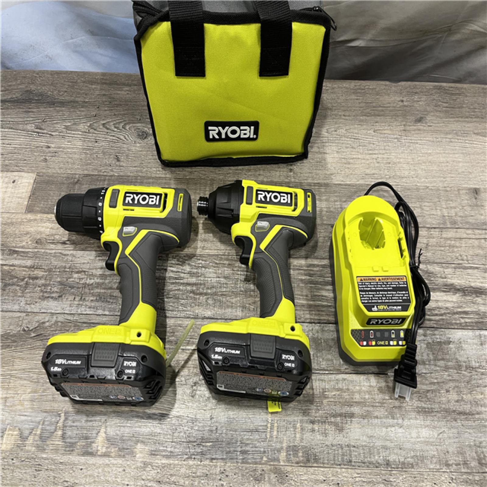 AS-IS RYOBI ONE+ 18V Cordless 2-Tool Combo Kit