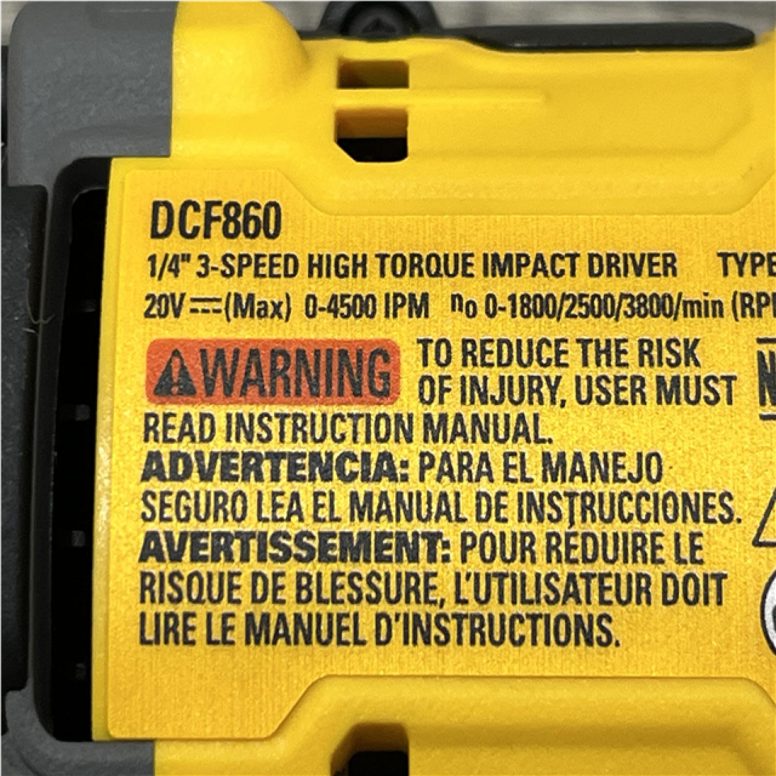 AS-IS DEWALT 20V MAX XR Cordless Impact Driver (Tool Only)