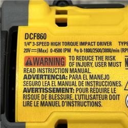AS-IS DEWALT 20V MAX XR Cordless Impact Driver (Tool Only)