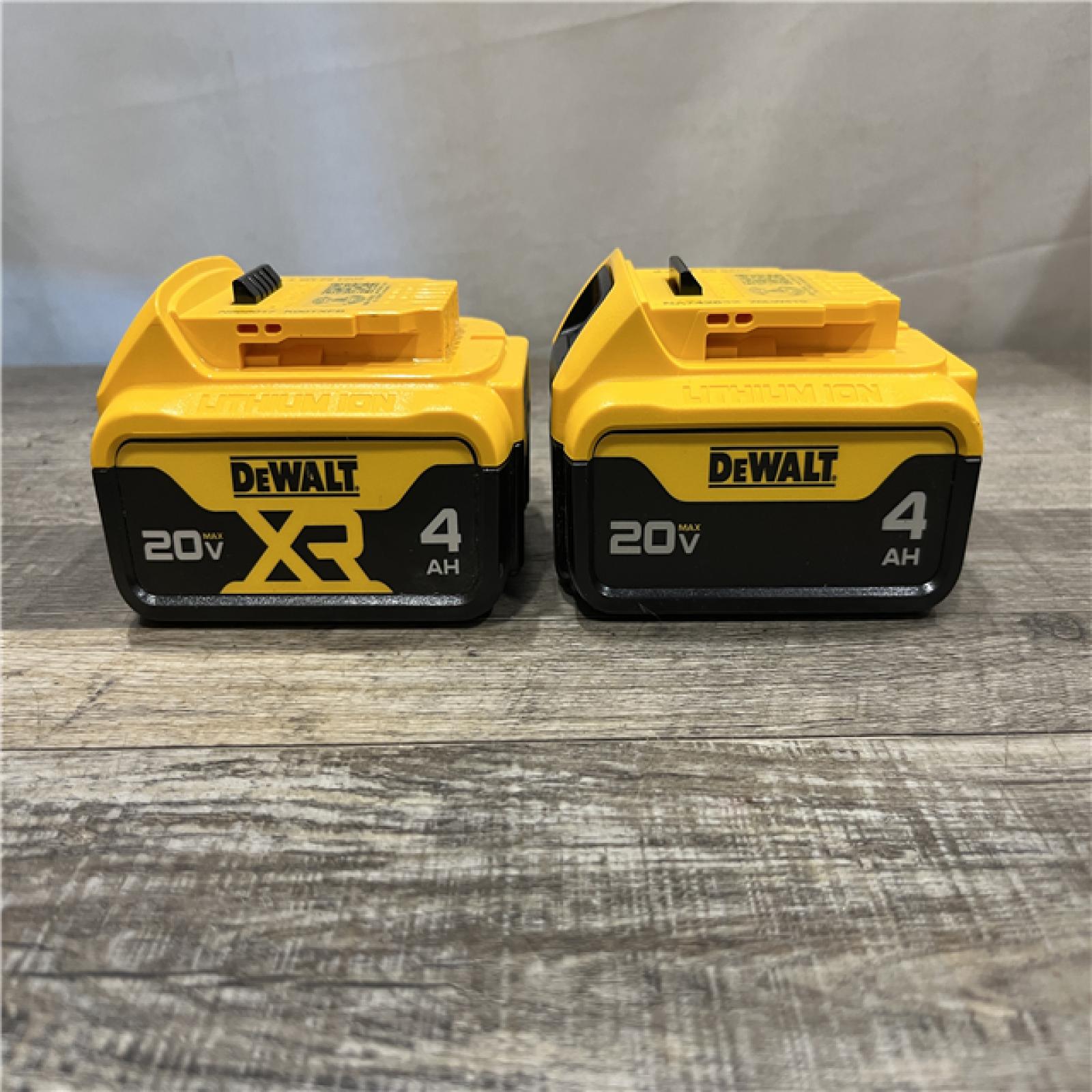 AS-IS DEWALT 20V MAX Premium Lithium-Ion 4.0Ah Battery Pack (2 Pack)