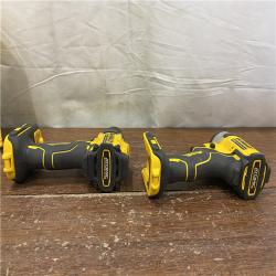 AS-IS DEWALT ATOMIC 20-Volt MAX Lithium-Ion Cordless Combo Kit (2-Tool) with (2) 2.0Ah Batteries, Charger and Bag