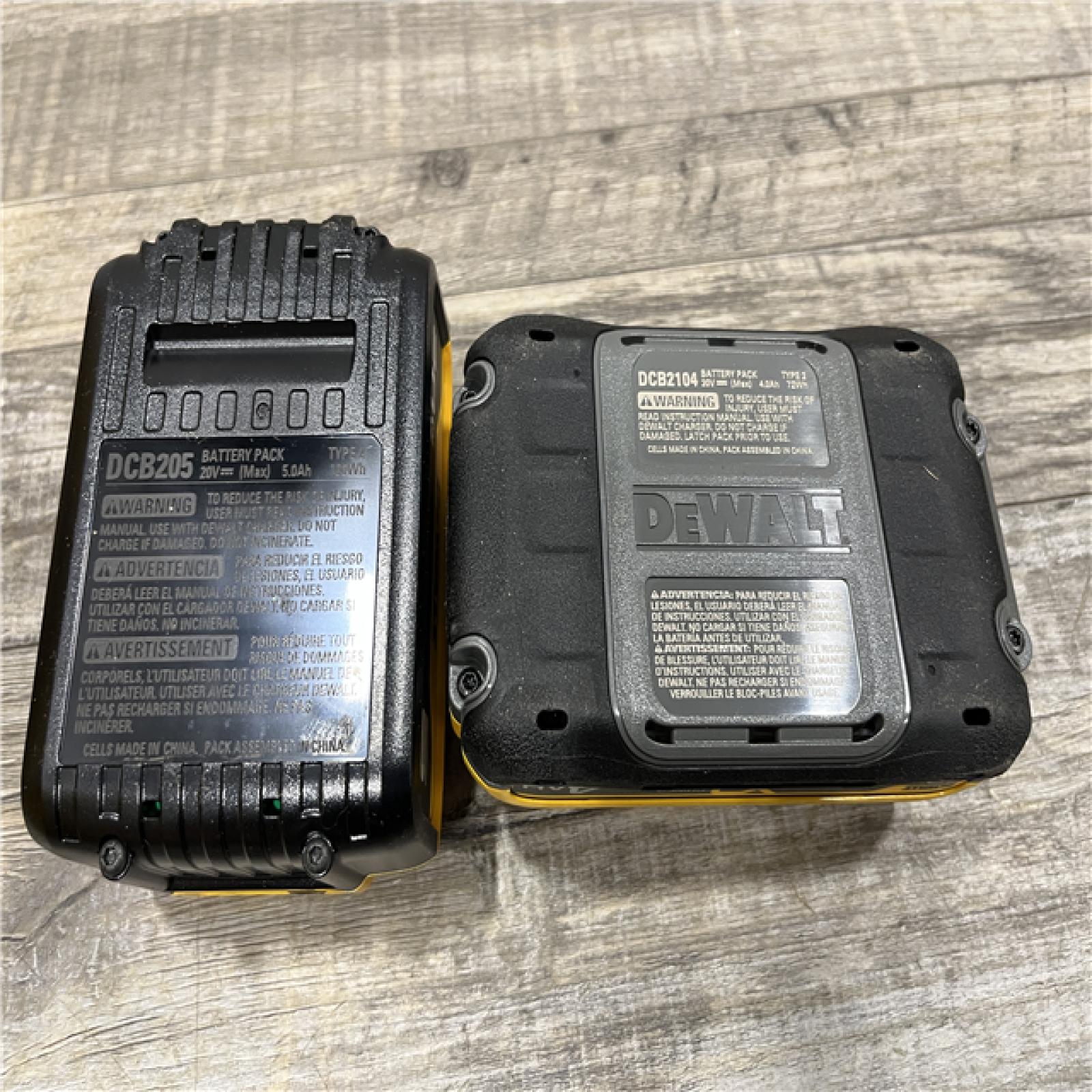 AS-IS DEWALT 20V MAX Lithium-Ion Starter Kit with 4.0 Ah and 5.0 Ah Batteries and Charger