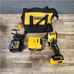 Houston Location AS-IS DEWALT ATOMIC 20V MAX Lithium-Ion Cordless 1/4 in. Brushless Impact Driver Kit