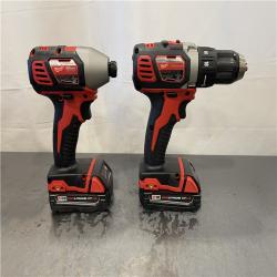 AS-IS - Milwaukee M18 18V Lithium-Ion Cordless Drill Driver/Impact Driver Combo Kit (2-Tool)