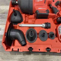 AS-IS Milwaukee 12-Volt Lithium-Ion Cordless Drain Cleaning Airsnake Air Gun Kit