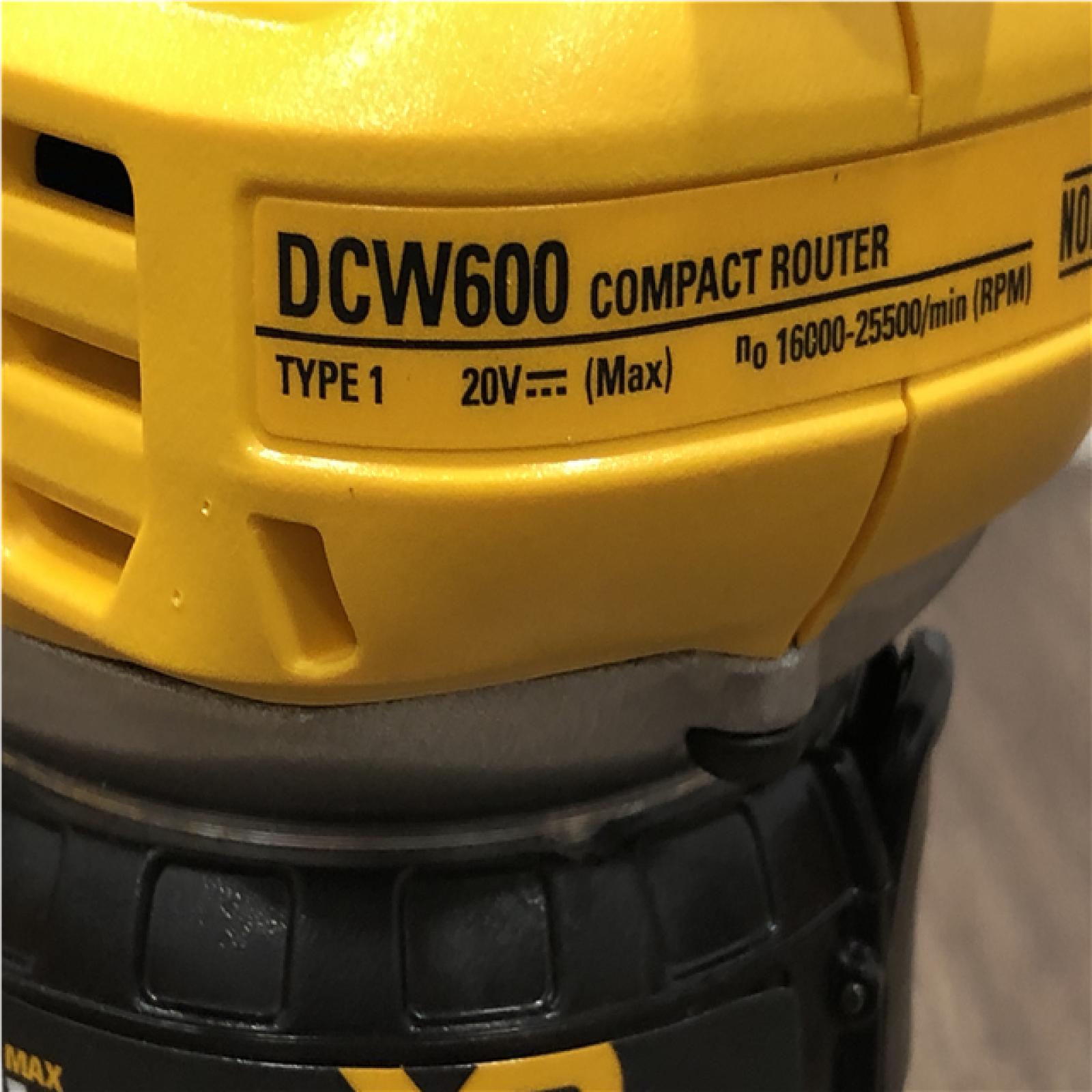 AS-IS DEWALT 20V MAX XR Cordless Brushless Fixed Base Compact Router (Tool Only)