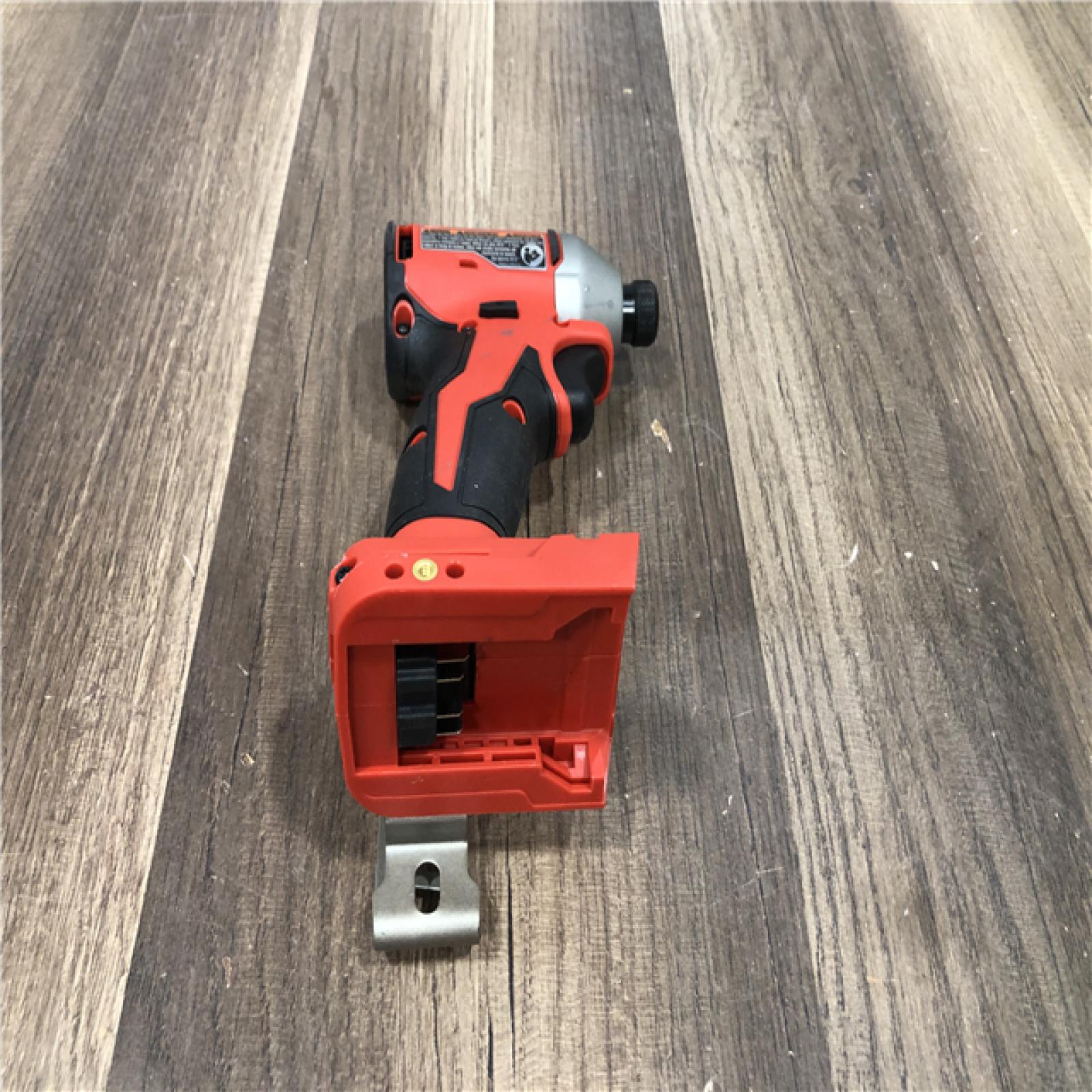 AS-IS Milwaukee 18V Lithium-Ion Compact Brushless Cordless 1/4 in. Impact Driver (Tool-Only)