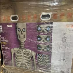 DALLAS LOCATION - AS-IS Home Accents Holiday 12 ft. Grave & Bones Giant-Sized Skelly with LifeEyes™ LCD Eyes H5