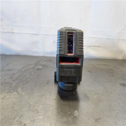 AS-IS- Milwaukee Green 100 ft. Cross Line and Plumb Points Rechargeable Laser Level Kit