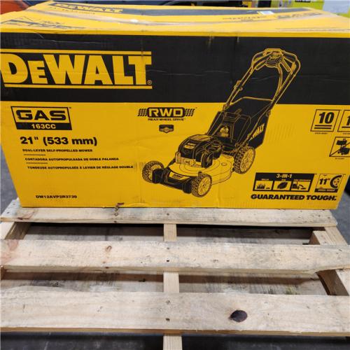Dallas Location - As-Is DEWALT 21 in. 163cc Gas Self Propelled Lawn Mower