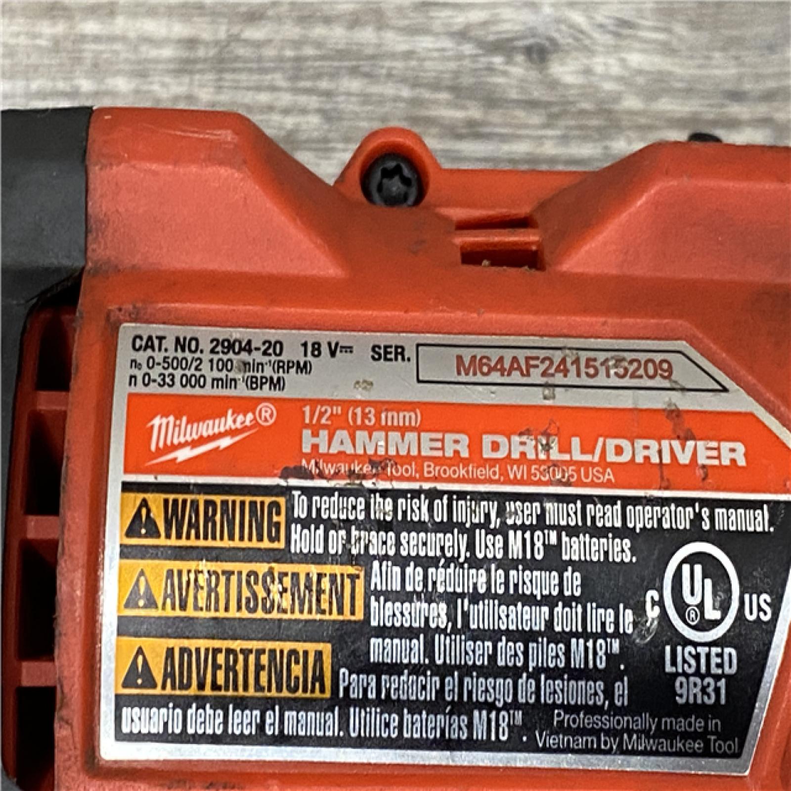 AS-IS Milwaukee FUEL 18V Lithium-Ion Brushless Cordless Hammer Drill and Impact Driver Combo Kit