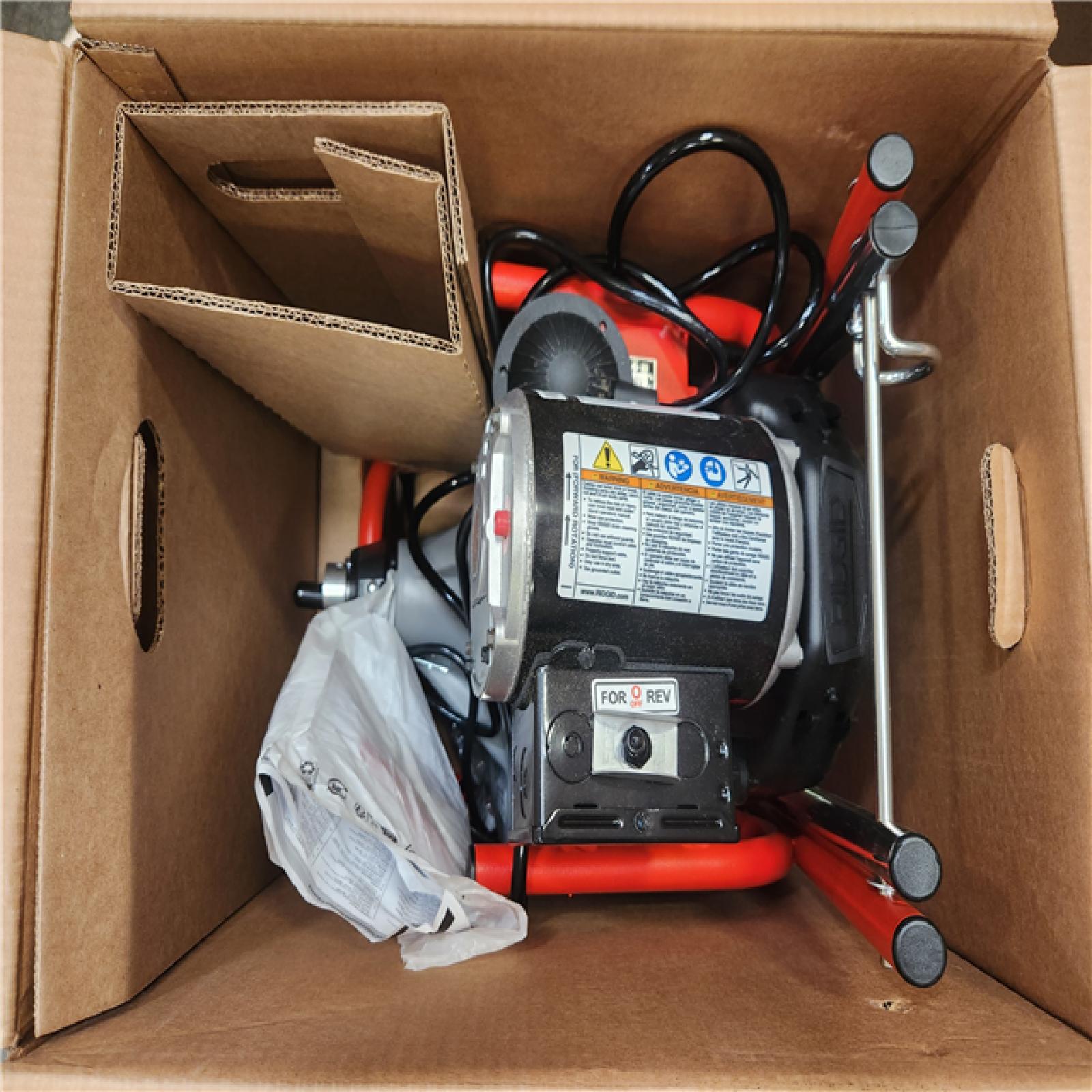 Phoenix NEW RIDGID K-400 Drain Cleaning Snake Auger 120-Volt Drum Machine with C-32IW 3/8 in. x 75 ft. Cable (No Tool Set & Gloves)