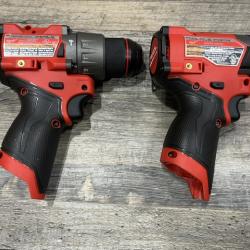 AS-IS Milwaukee FUEL 12-Volt Lithium-Ion Brushless Cordless Hammer Drill and Impact Driver Combo Kit