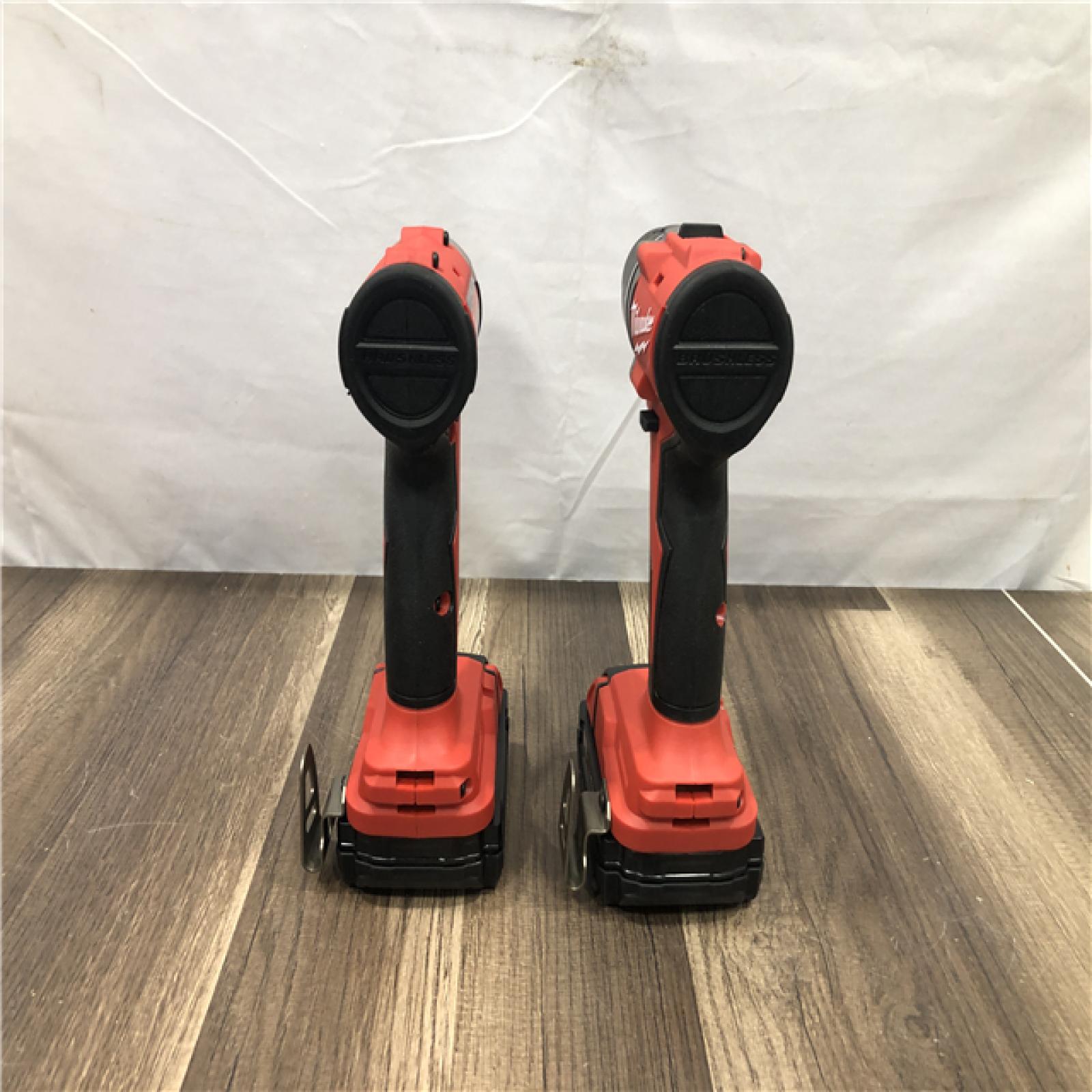 AS-IS Milwaukee 18V Lithium-Ion Brushless Cordless Compact Drill/Impact Combo Kit