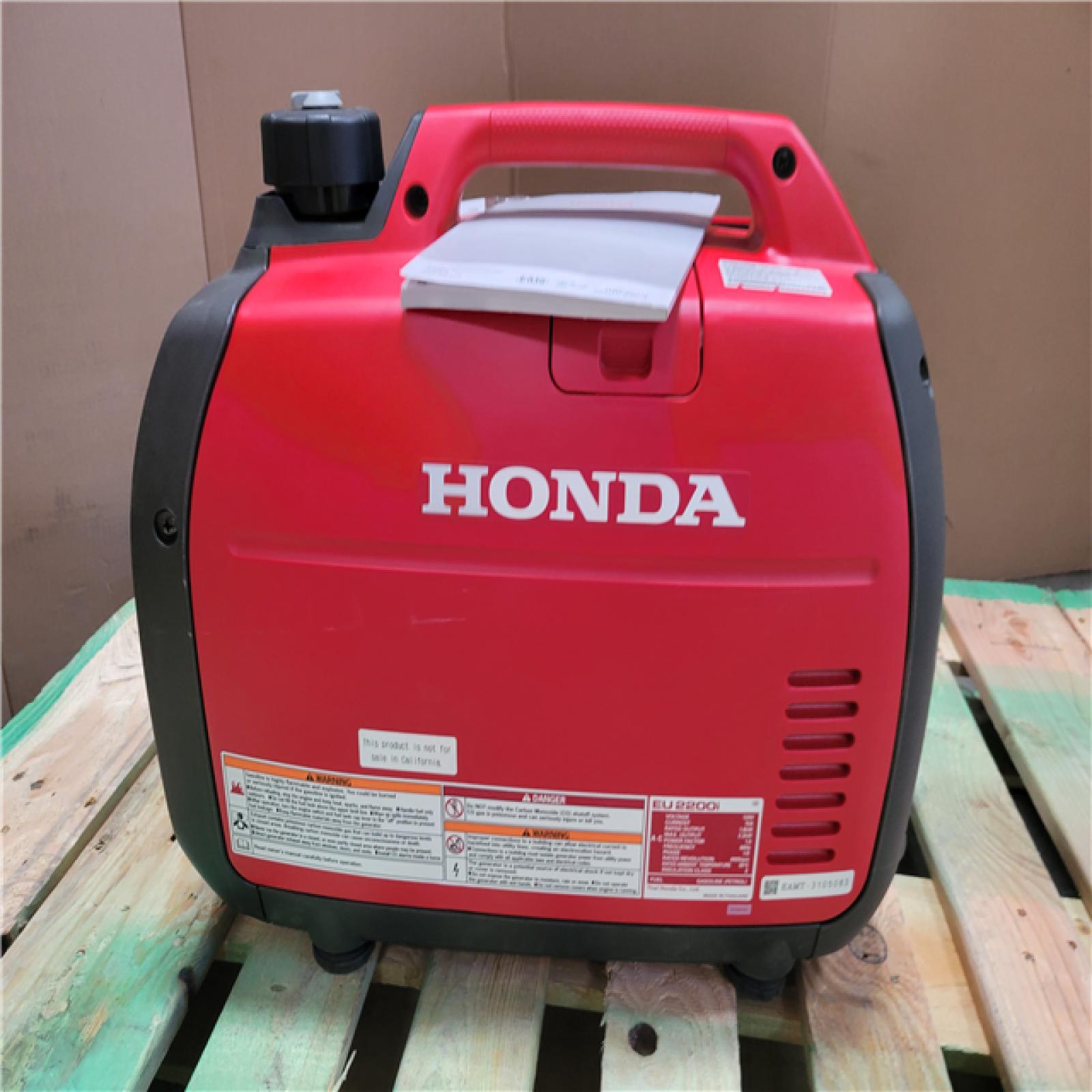CALIFORNIA AS-IS HONDA PORTABLE GENERATOR