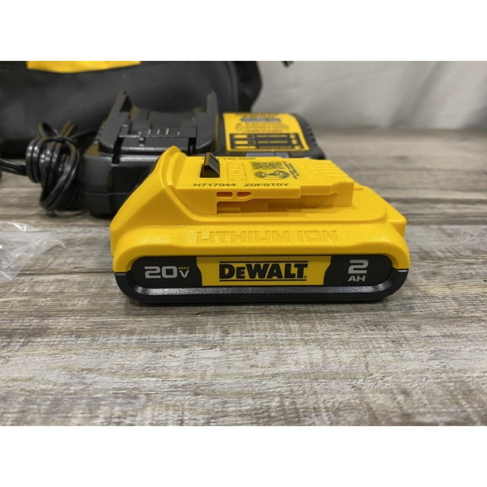 AS-IS DEWALT Atomic 20V Lithium-Ion Cordless Compact 1/2 in. Drill/Driver Kit