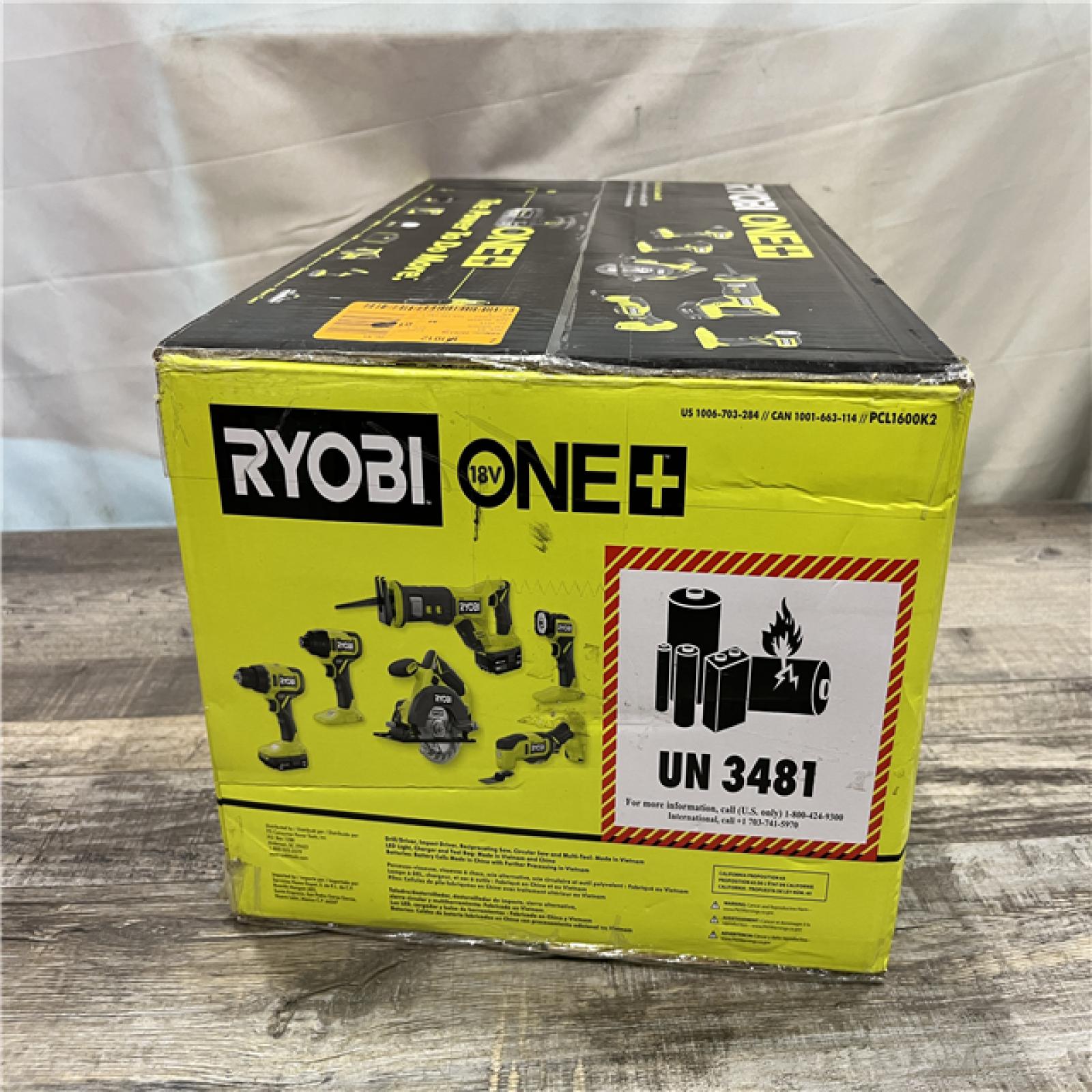 NEW - RYOBI ONE+ 18V Cordless 6-Tool Combo Kit