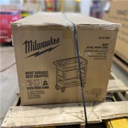 DALLAS LOCATION -  Milwaukee 40 in. 2-Drawer Steel Work Cart