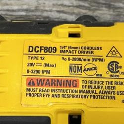 AS-IS DEWALT Atomic 20V Max Lithium-Ion Brushless Cordless Compact 1/4 in. Impact Driver Kit