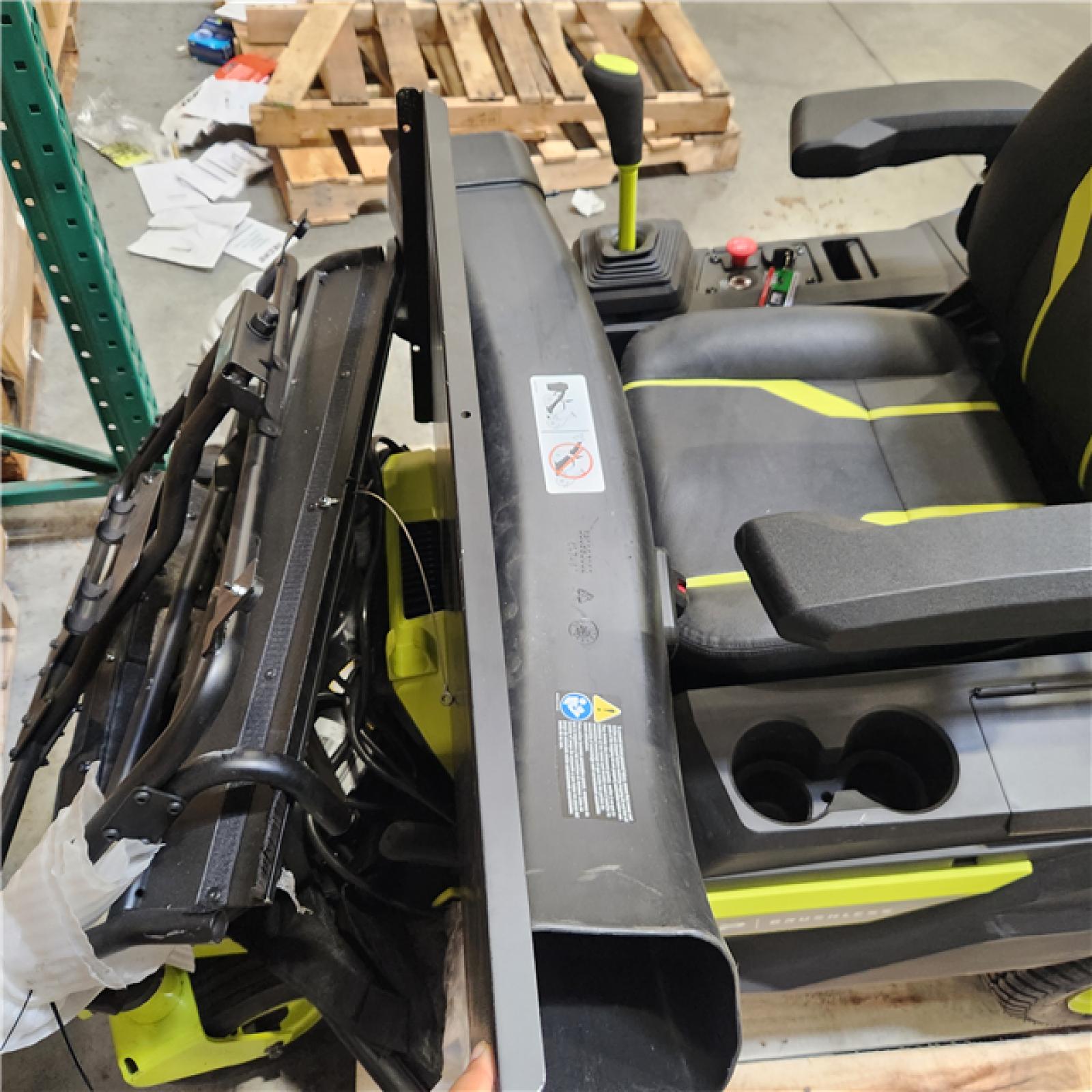 Dallas Location - As-Is RYOBI 80V HP Brushless 30 in. Battery Riding Mower with (2) 80V Batteries and Charger