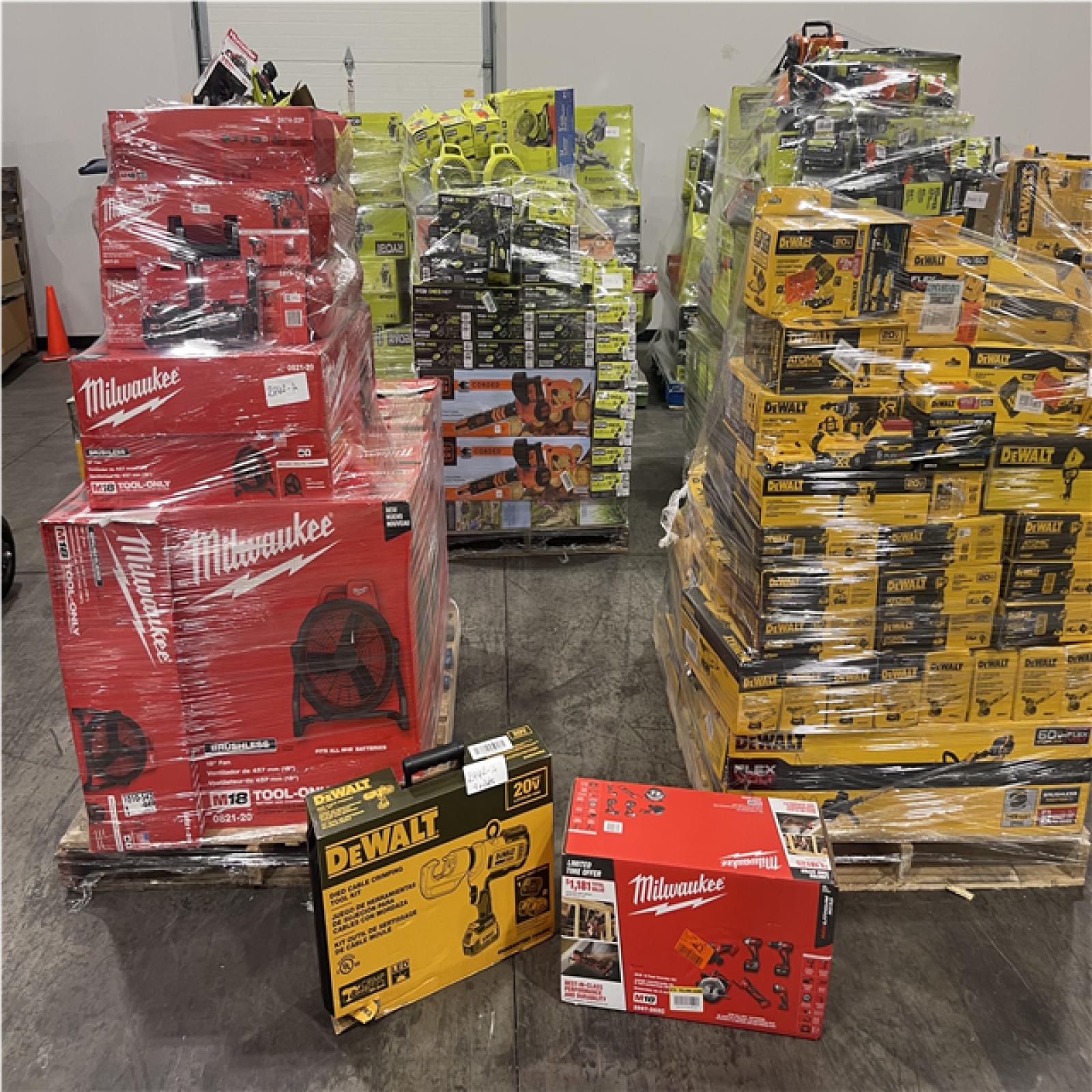 Pittston Location As-Is Power Tools Partial Truckload (9 Pallets) 2962-A
