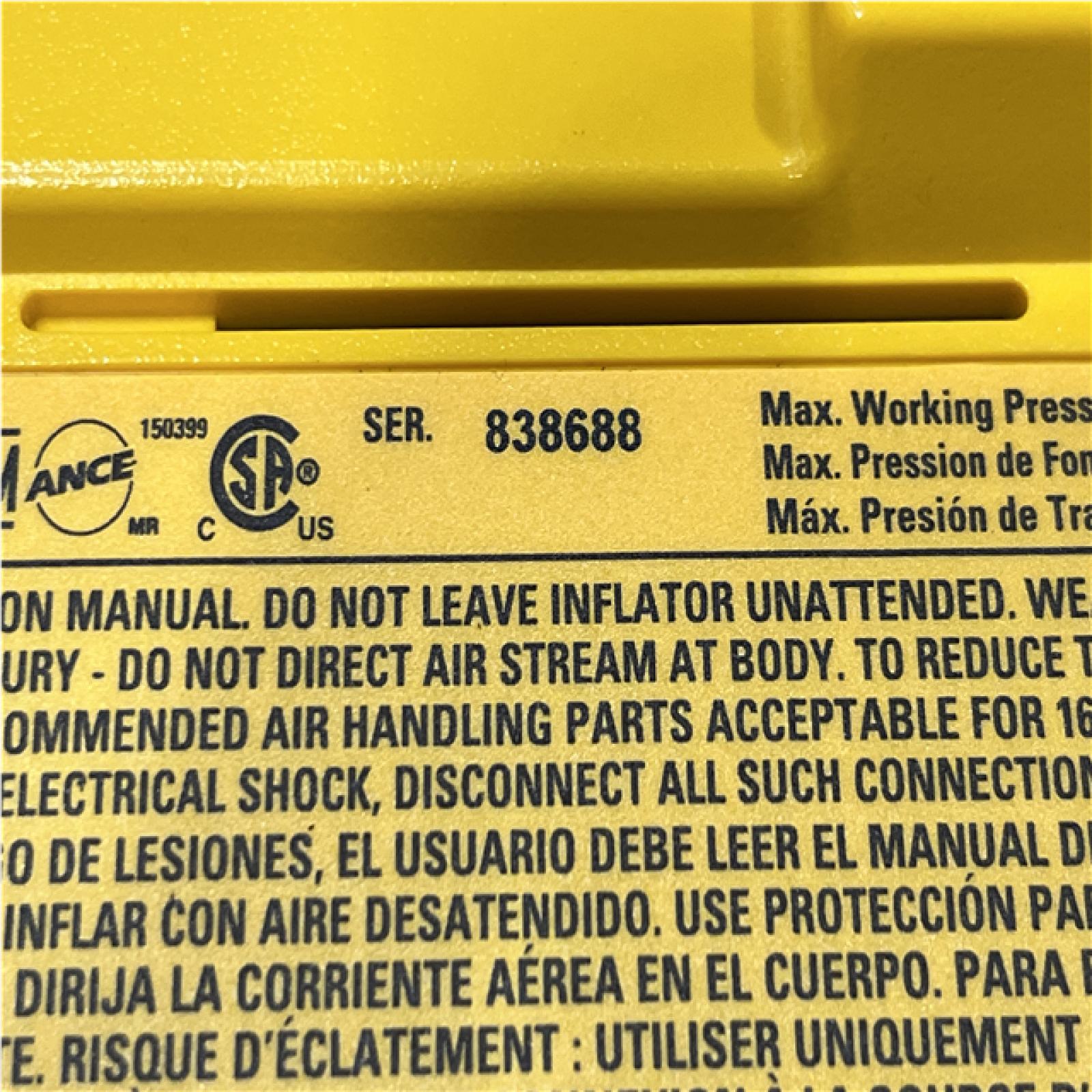 AS-IS DEWALT 20V MAX Cordless Electric Portable Inflator (Tool Only)